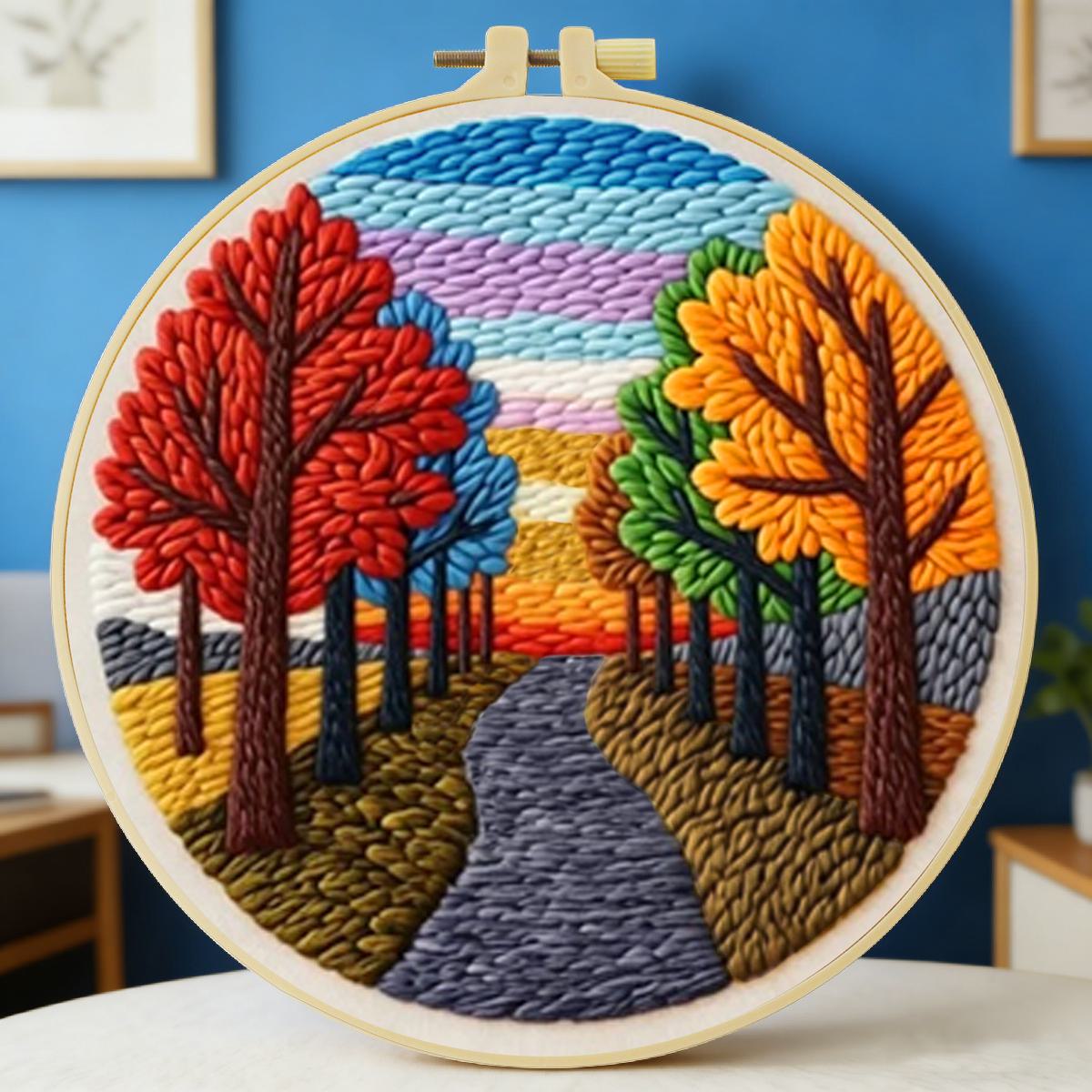 Textile Sewing Kit - Набор для вышивания в технике панч-нидл
