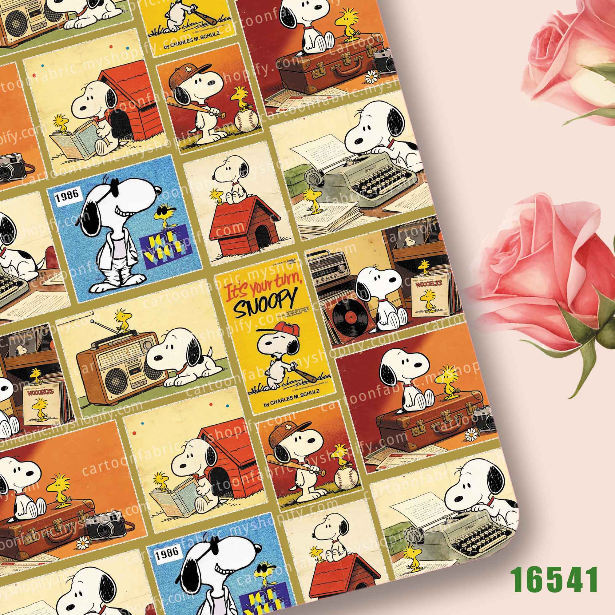 Sewing Production - Ткань TAKARA TOMY Snoopy 140x50 см