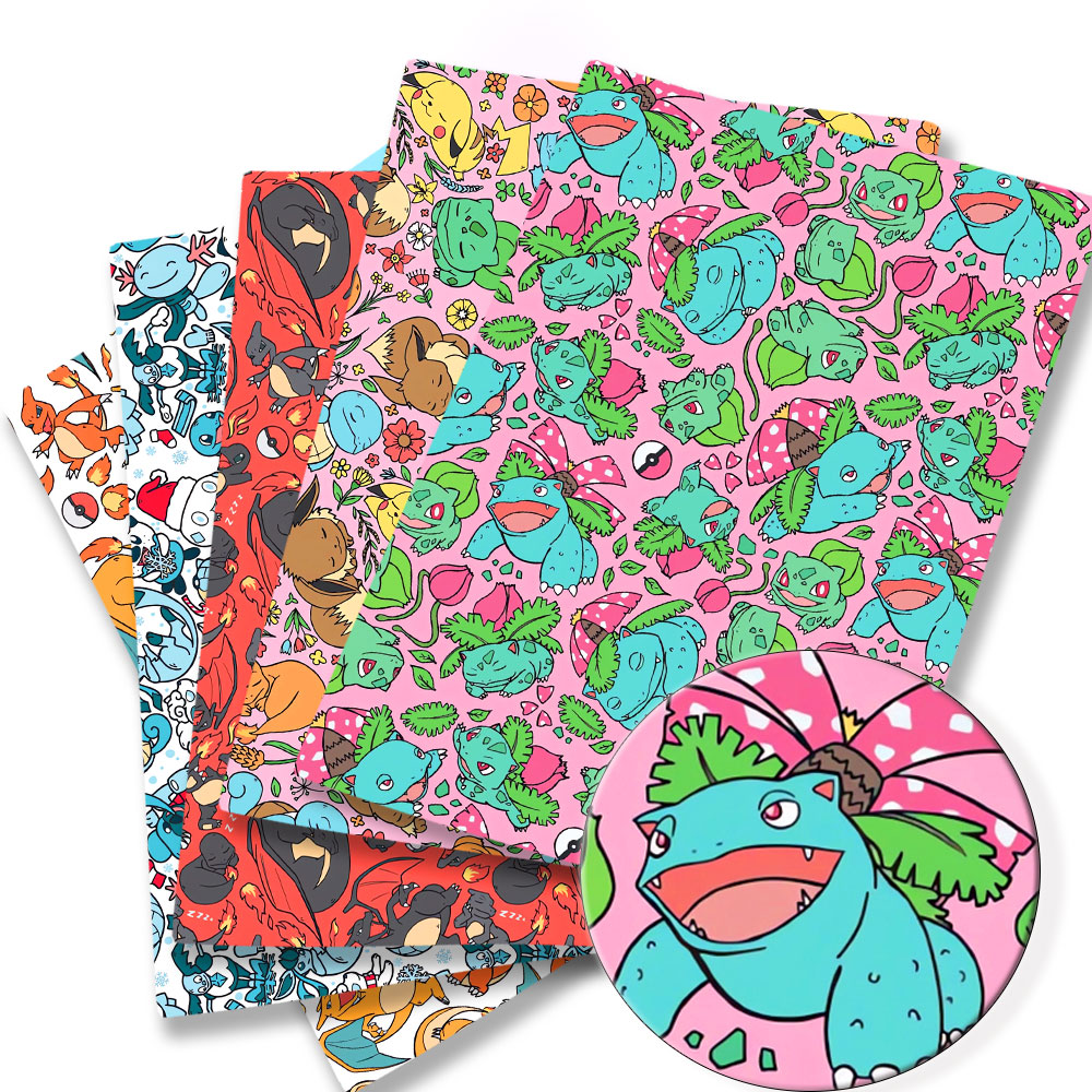 Sewing Production - Ткань с рисунком покемона 140*50 см,